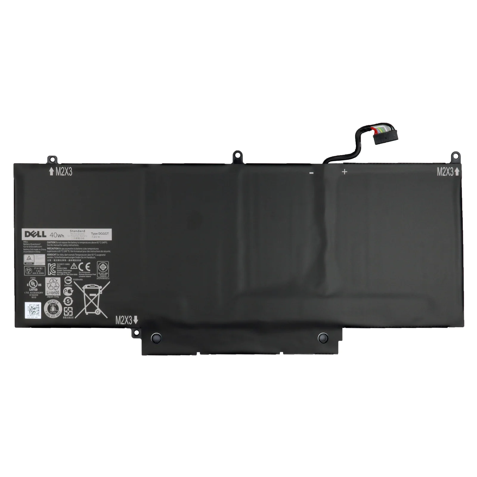 Dell-40Wh-Akku-4-Zellen-Type-DGGGT-74V_2048x2048 Батерия за лаптоп DELL XPS11, DGGGT - Изображение 1