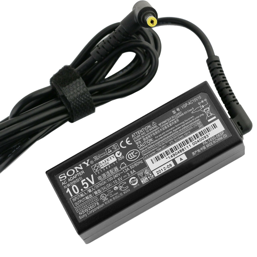 8272022100209-267 Зарядно за лаптоп SONY VAIO Pro 13 Ultrabooks, VGP-AC10V10 - Изображение 1