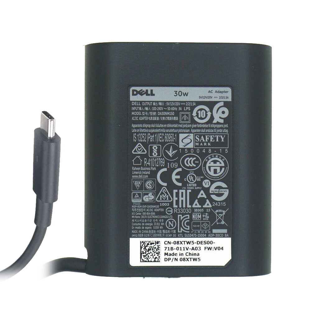 95202224915-310 Зарядно за лаптоп DELL Latitude 13 (7370), DA30NM150 - Изображение 1