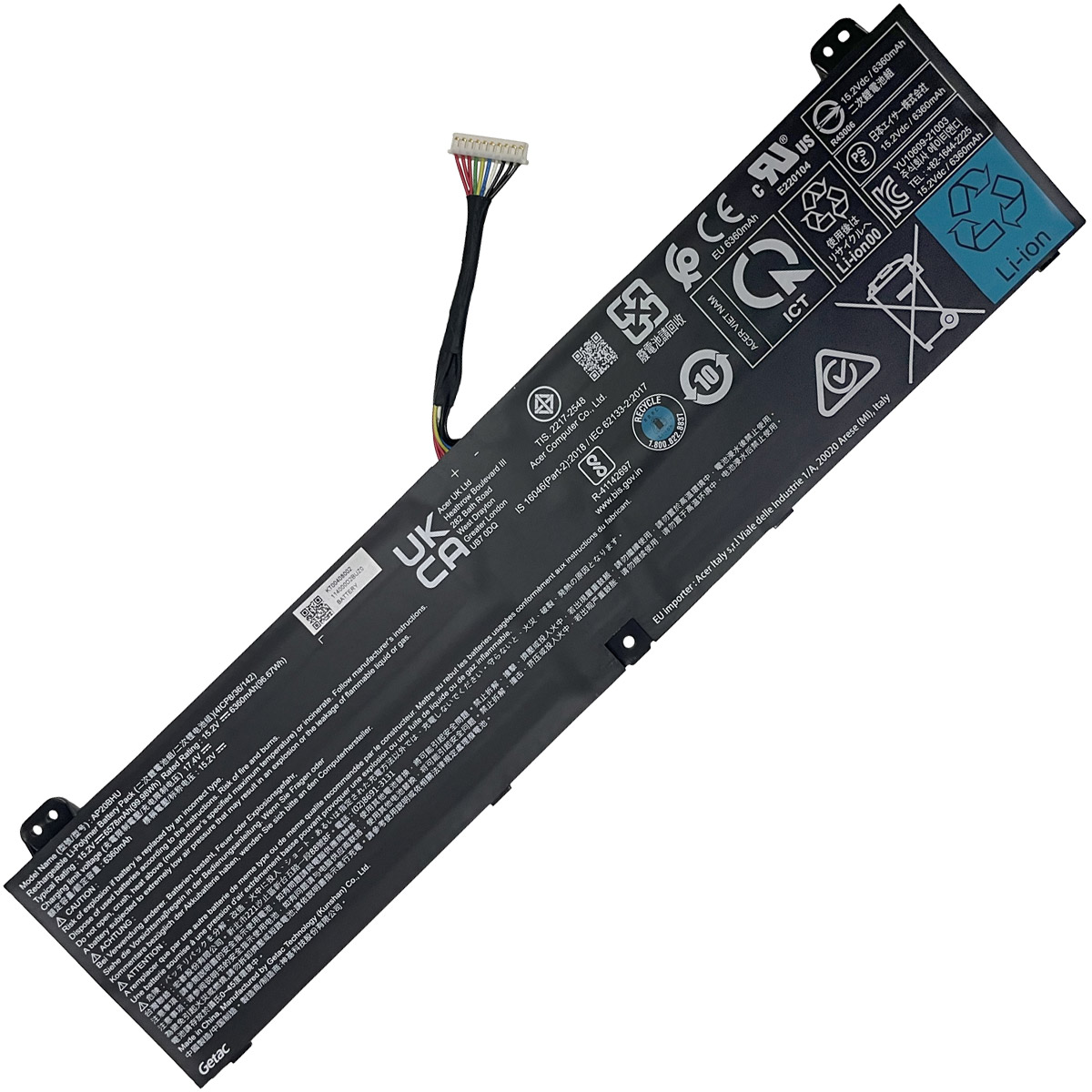 ACER-AP20BHU-Short-Cable-1774438376 Батерия за лаптоп ACER Predator Triton 500 SE 16" series, AP20BHU - Изображение 1
